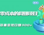 无门槛零成本的网赚项目,整合微信群多重变现日赚300+-第一资源库