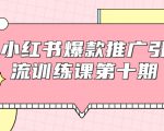小红书爆款推广引流训练课第十期,手把手带你玩转小红书,轻松月入过万-第一资源库