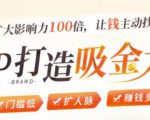 IP打造吸金术:0基础0资源,也能扩大影响力100倍,让钱主动找你!-第一资源库