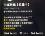 兰溪抖音混剪:一部手机学习剪辑,3个月涨粉580万-第一资源库