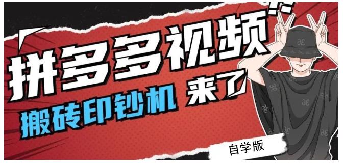 拼多多视频搬砖印钞机玩法,2021年最后一个短视频红利项目-第一资源库