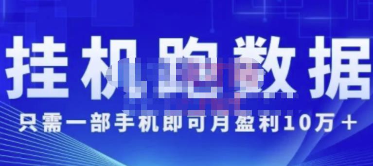 猎人电商:挂机数跑据,只需一部手即机可月盈利10万+(内玩部法)价值4988元-第一资源库