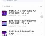 申老板直播带货运营,销百万直播间“人货场”精细化运营-第一资源库