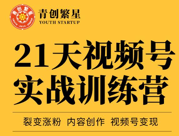 张萌21天视频号实战训练营,裂变涨粉、内容创作、视频号变现 价值298元-第一资源库