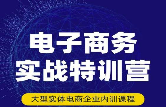 民赛电气内部出品:电子商务实战特训营,全方位带你入门电商,308种方式玩转电商-第一资源库