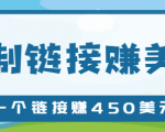 复制链接赚美元，一个链接可赚450+，利用链接点击即可赚钱的项目【视频教程】-第一资源库
