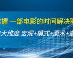 谈话掌握一部电影的时间解决聊天问题:谈话四大维度:宏观+模式+柔术+邀约-第一资源库