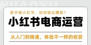红商学院·小红书电商运营课,新手做小红书如何快速做出爆款,从入门到精通,体验不一样的收货-第一资源库