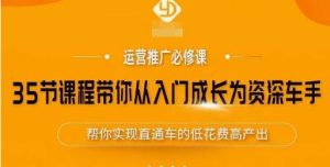 35节课程带你从入门成长为资深车手,让系统学习直通车成为可能,帮你实现直通车的低花费高产出-第一资源库