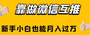 靠做微信互推,新手小白也能月入过万【揭秘】-第一资源库