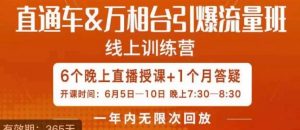 直通车&万相台引爆流量班,6天打通你开直通车·万相台的任督二脉-第一资源库