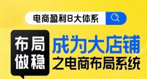 八大体系布局篇·布局做稳,成为大店的电商布局线上课-第一资源库