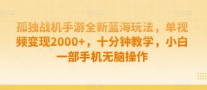 制作AI视频打爆流量,一条视频变现5种收益,小白也能日入300+【揭秘】-第一资源库