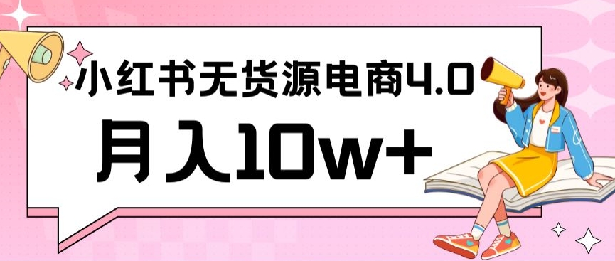 小红书新电商实战,无货源实操从0到1月入10w+联合抖音放大收益【揭秘】-第一资源库
