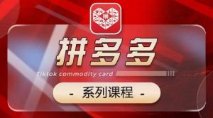 2024拼多多系列课,【基础】【运营】【活动】【推广】【玩法】5大模块-第一资源库