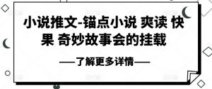 小说推文-锚点小说 爽读 快果 奇妙故事会的挂载-第一资源库