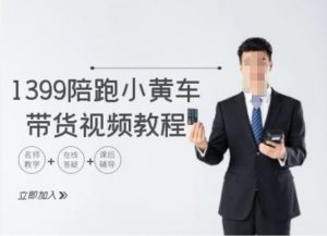 1399陪跑tiktok小黄车带货视频教程，tiktok跨境电商教程-第一资源库