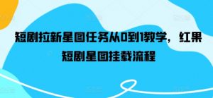 短剧拉新星图任务从0到1教学,红果短剧星图挂载流程-第一资源库