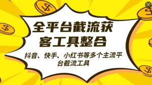 全平台截流获客工县整合全自动引流,日引2000+精准客户【揭秘】-第一资源库