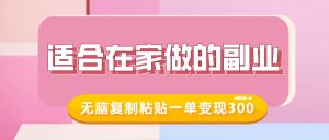 适合在家做的副业,小红书冷知识账号,无脑复制粘贴一单变现300-第一资源库