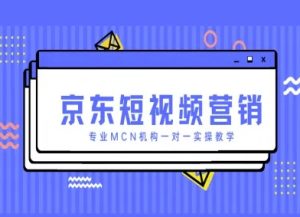 京东短视频营销项目,专业MCN机构一对一实操教学-第一资源库