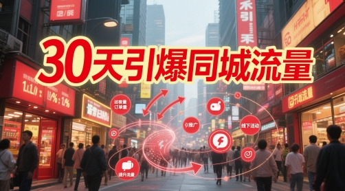 30天引爆同城流量:团购篇 认知篇 流量篇 来客篇 达人篇 老板人设IP篇 投流篇-第一资源库