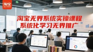 淘宝无界系统实操课程,系统化学习无界推广-第一资源库
