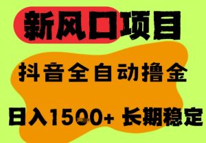 最新风口抖音无人直播掘金,纯暴力项目,无人撸音浪,全自动运行日入1.5k+,可矩阵放大【揭秘】-第一资源库