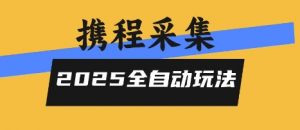 2025携程信息采集全自动玩法,高单价,零人工,全天开干【揭秘】-第一资源库