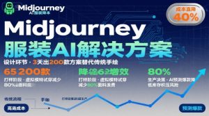 AI在服装领域的运用,使用midjourney做服装辅助企业降低成本-第一资源库