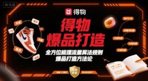 得物爆品打造,全方位梳理得物流量算法规则爆品打造规则-第一资源库