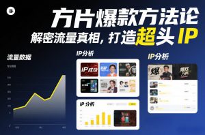 方片爆款方法论,解密流量真相,打造超头IP-第一资源库