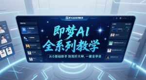 即梦AI全系列教学,从0基础新手到高阶大神,一套全学会-第一资源库
